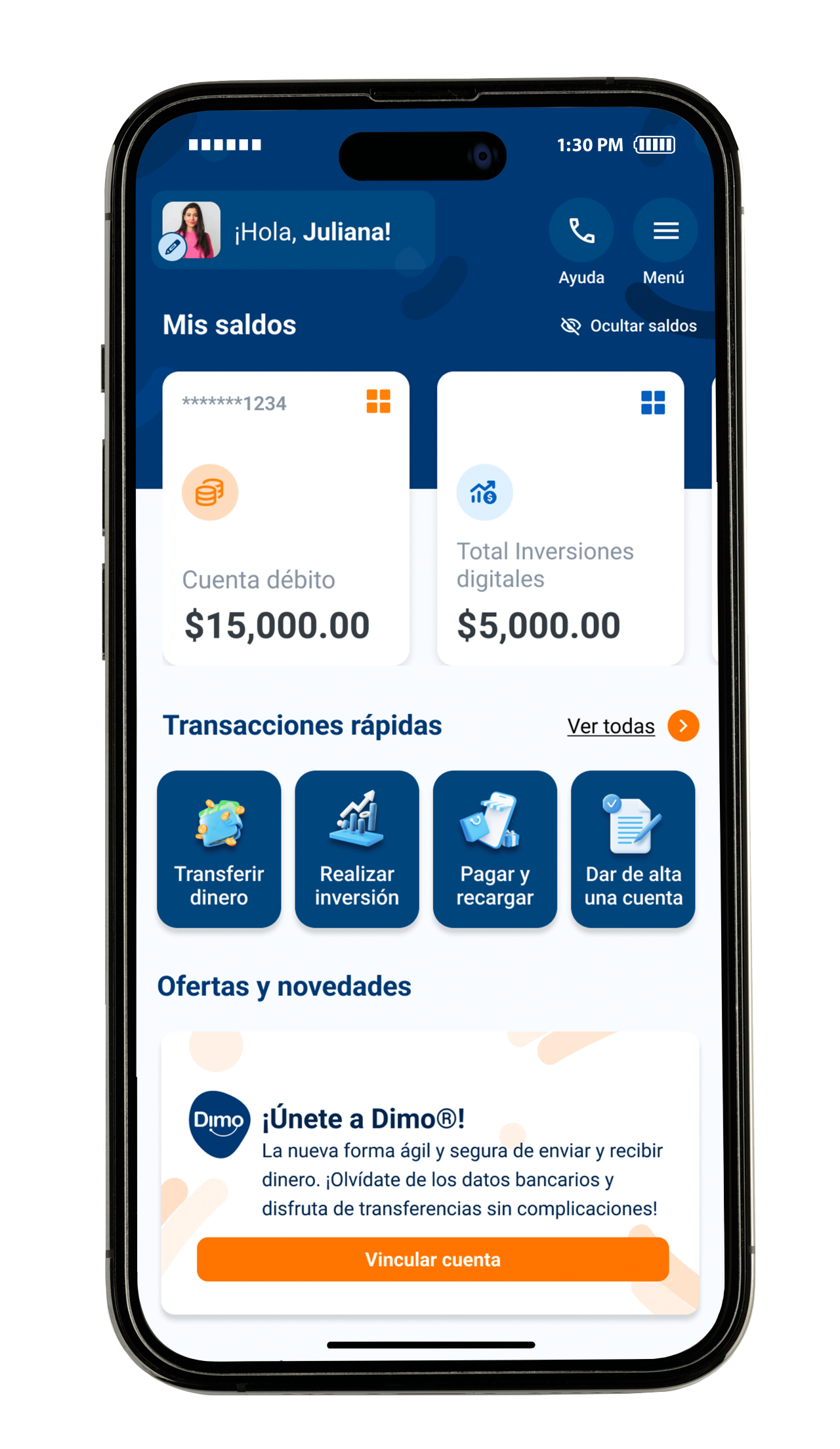 Consubanco | Dimo | Paso 1 