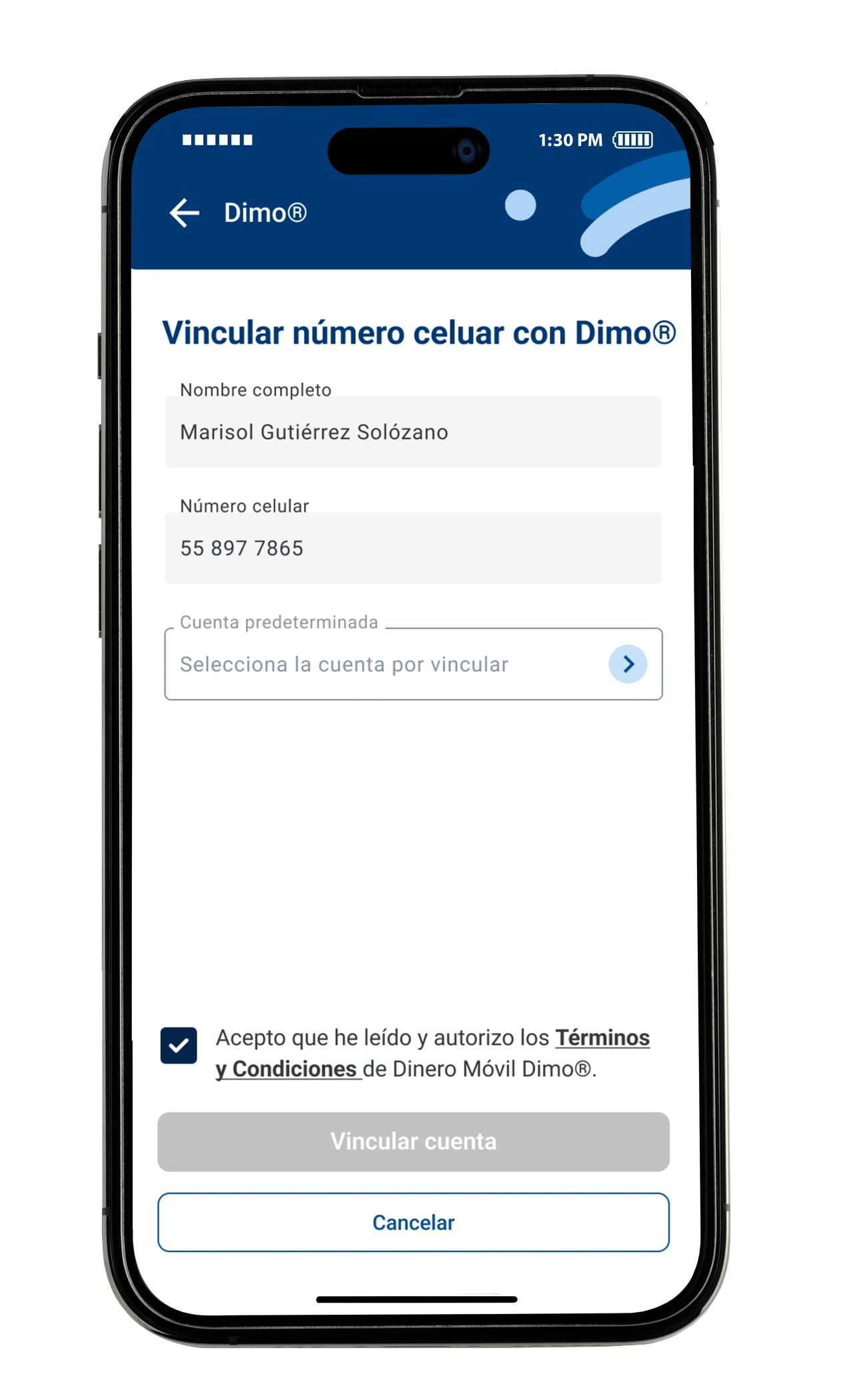 Consubanco | Dimo | Paso 3